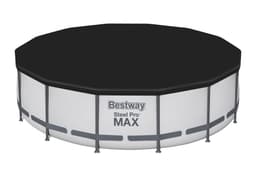 Bovengronds zwembad Steel Pro MAX lichtgrijze bovengrondse ronde set met afmetingen 427x107 cm Bestway 4