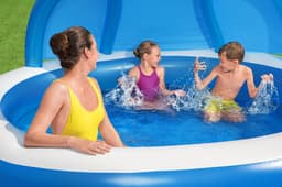 Opblaasbare spullen voor kinderen Bestway Summer Days opblaasbaar familiezwembad met UV Careful zonnescherm Bestway 6