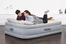 Luchtbed Bestway 2,03 m x 1,52 m x 46 cm Tritech luchtbed met slaapoppervlak van schuim Queen met ingebouwde AC-pomp Bestway 5