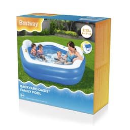 Opblaasbare spullen voor kinderen Bestway Backyard Oasis Opblaasbaar Familiezwembad 2,13 m x 2,06 m x 69 cm Bestway 7