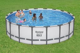 Bovengronds zwembad Set Steel Pro MAX rond bovengronds zwembad van 549x132 cm Bestway 3