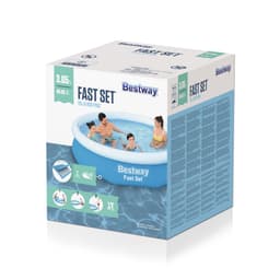 Bovengronds zwembad Fast Set bovengronds rond opblaasbaar zwembad van 305x66 cm blauw Bestway 5