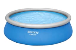 Bovengronds zwembad Fast Set bovengrondse ronde opblaasbare set van 457x122 cm blauw Bestway 1
