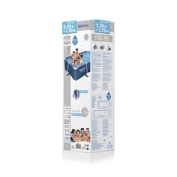 Bovengronds zwembad Power Steel basisstructuur zwembad en rechthoekige liner van 259x170x61 cm Bestway 6