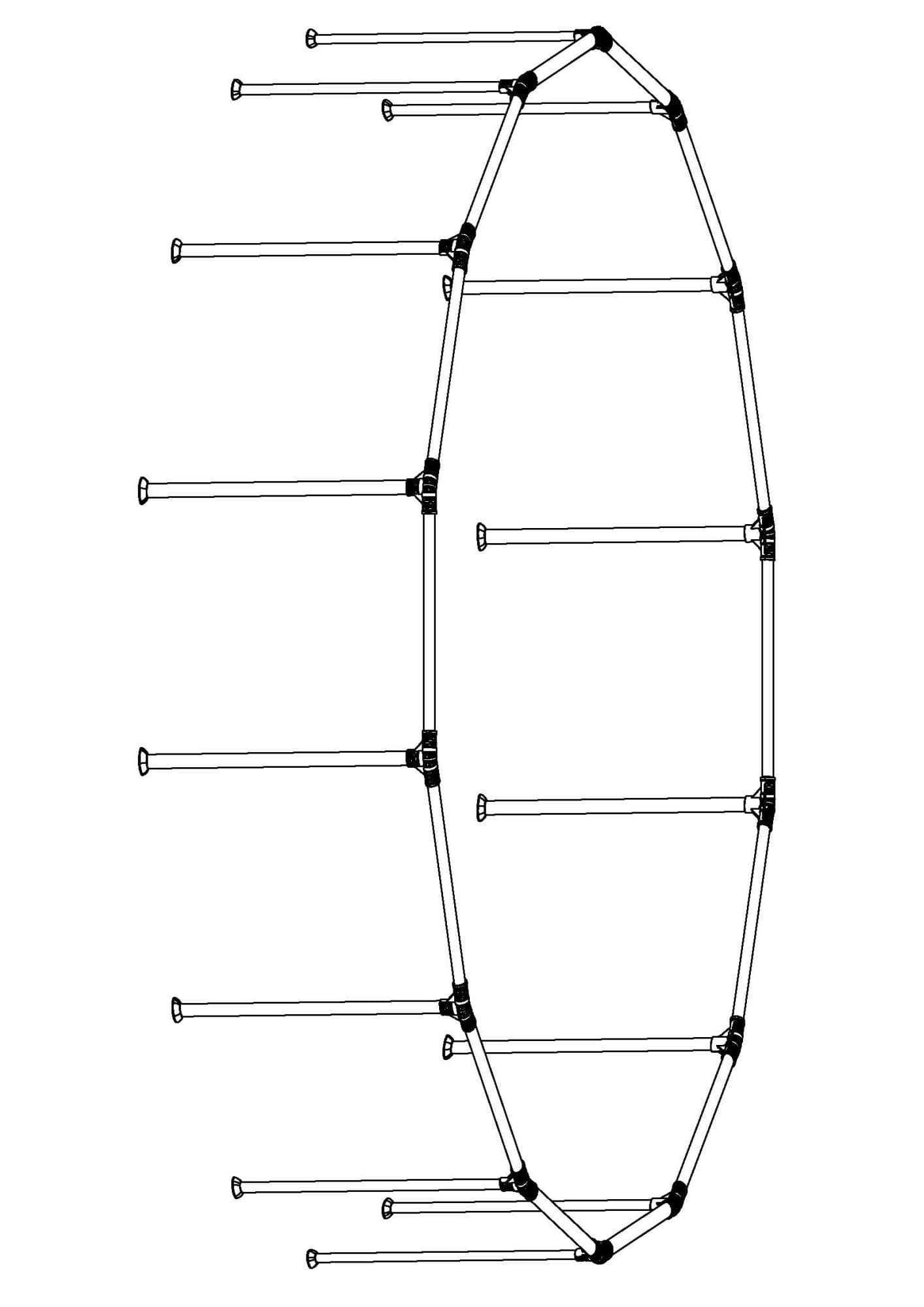 14' x 33"/4.27m x 84cm Pool Complete Frame(2/2)
