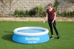 Bovengronds zwembad Fast Set bovengronds rond opblaasbaar zwembad van 183X51 cm Bestway 6