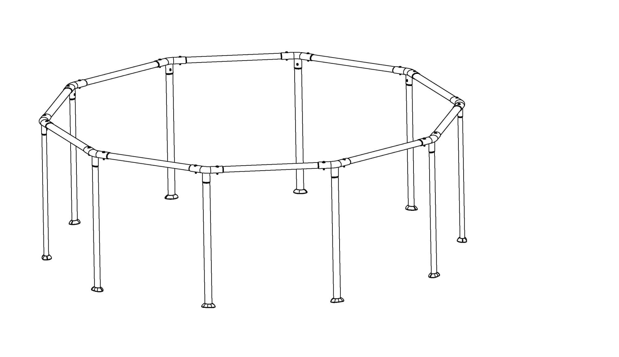 10' x 30"/3.05m x 76cm Pool Frame