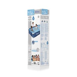 Bovengronds zwembad Power Steel basisstructuur zwembad en rechthoekige liner van 221x150x43 cm Bestway 6