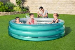 Opblaasbare spullen voor kinderen Bestway Big Metallic speelzwembad met 3 ringen 2,01 m Bestway 3