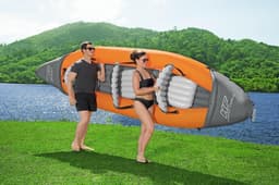 SUP en kajak Rapid opblaasbare kayak van 381x100 cm, voor 3 personen Bestway 4