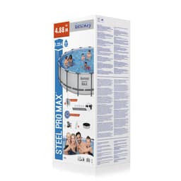 Bovengronds zwembad Steel Pro MAX bovengrondse ronde set van 488x122 cm Bestway 8