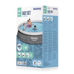 Bovengronds zwembad Fast Set bovengrondse opblaasbare ronde set van 457x84 cm Bestway 9