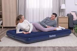 Luchtbed Bestway Junior Blauwe Dubbele Luchtmatras 1.91m x 76cm x 22cm Bestway 3