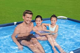 Bovengronds zwembad Power Steel basisstructuur zwembad en rechthoekige liner van 259x170x61 cm Bestway 3