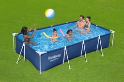 Bovengronds zwembad Steel Pro bovengronds rechthoekig zwembad van 400x211x81 cm Bestway 5