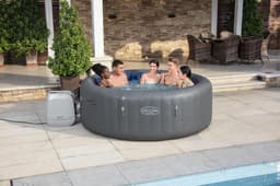 Opblaasbare bubbelbaden Lay-Z Spa Lay-Z-Spa Santorini Energy-Efficient Smart HydroJet Pro Opblaasbare Spa met App Bediening 5-7 Personen Bestway 2