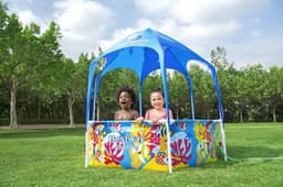 Opblaasbare spullen voor kinderen Bestway Steel Pro UV Careful Splash-in-Shade Rond Bovengronds Zwembad 1,83 m x 51 cm Bestway 3
