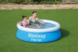 Bovengronds zwembad Fast Set bovengronds rond opblaasbaar zwembad van 183X51 cm Bestway 3