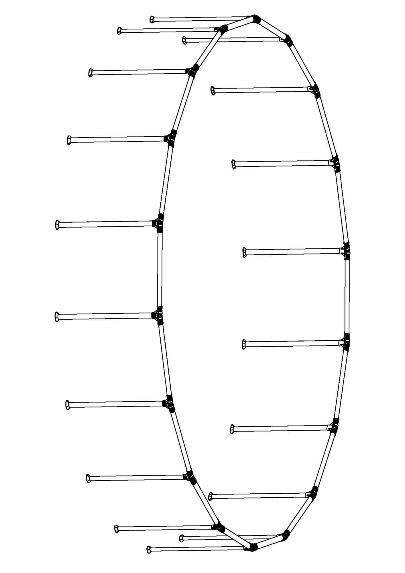 18' x 48"/5.49m x 1.22m Pool Complete Frame(2/2)