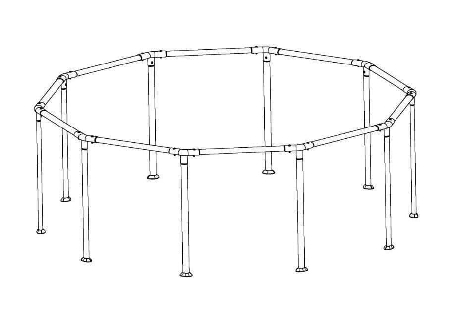 10' x 30"/3.05m x 76cm Pool Complete Frame