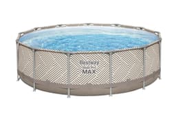 Bovengronds zwembad Steel Pro MAX bovengronds zwembad met zonnezeil van 396x107 cm Bestway 2