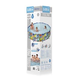 Bovengronds zwembad Bovengronds rond zwembad Steel Pro™ Animal Look van 305X66 cm Bestway 5