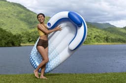 Opblaasbare strandartikelen Hydro Force Indigo Wave Zwembad en Rivier Luchtmatras Lounger 1,83 m Bestway 9