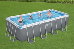 Bovengronds zwembad Power Steel bovengrondse rechthoekige set van 488x244x122 cm Bestway 3