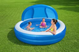 Opblaasbare spullen voor kinderen Bestway Summer Days opblaasbaar familiezwembad met UV Careful zonnescherm Bestway 7
