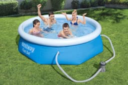 Bovengronds zwembad Bestway Fast Set set met rond opblaaszwembad 2,44 m x 66 cm Bestway 4