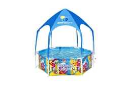 Opblaasbare spullen voor kinderen Bestway Steel Pro UV Careful Splash-in-Shade Rond Bovengronds Zwembad 1,83 m x 51 cm Bestway 1