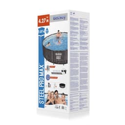 Bovengronds zwembad Steel Pro MAX  bovengrondse ronde set van 427x107 cm donker hout Bestway 8