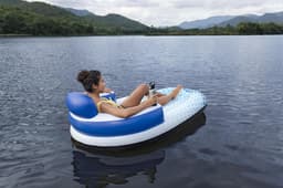 Opblaasbare strandartikelen Hydro Force Indigo Wave Zwembad en Rivier Luchtmatras Lounger 1,83 m Bestway 5