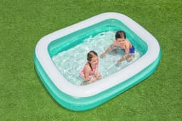 Opblaasbare spullen voor kinderen Bestway Groenblauw Rechthoekig Opblaasbaar Familiezwembad 2.00m x 1.46m x 48cm  Bestway 4