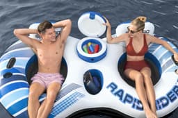 Opblaasbare strandartikelen Hydro Force Rapid Rider Dubbele Rivierband voor 2 personen 2,40 m Bestway 3