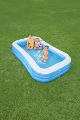 Opblaasbare spullen voor kinderen Bestway Blauw Rechthoekig Opblaasbaar Familiezwembad 3,05 m Bestway 7