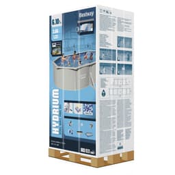 Bovengronds zwembad Bestway Hydrium Bovengrondse Zwembad Set met Stalen Wanden 6,10 m x 3,66 m x 1,22 m Bestway 7