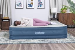 Luchtbed Bestway Fortech Snugable Top Queen Luchtmatras met Ingebouwde AC Pomp en Antimicrobiële coating 2,03 m x 1,52 m x 46 cm Bestway 5