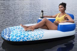Opblaasbare strandartikelen Hydro Force Indigo Wave Zwembad en Rivier Luchtmatras Lounger 1,83 m Bestway 2