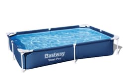 Bovengronds zwembad Power Steel basisstructuur zwembad en rechthoekige liner van 221x150x43 cm Bestway 1