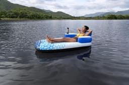 Opblaasbare strandartikelen Hydro Force Indigo Wave Zwembad en Rivier Luchtmatras Lounger 1,83 m Bestway 6