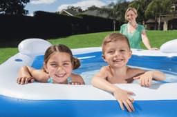 Opblaasbare spullen voor kinderen Bestway Backyard Oasis Opblaasbaar Familiezwembad 2,13 m x 2,06 m x 69 cm Bestway 4