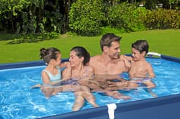 Bovengronds zwembad Power Steel basisstructuur zwembad en rechthoekige liner van 259x170x61 cm Bestway 5
