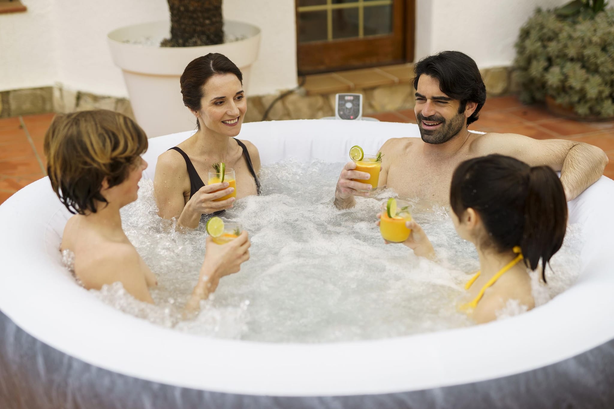 Opblaasbare bubbelbaden Lay-Z Spa Lay-Z-Spa Boracay AirJet opblaasbare spa 2-4 personen Bestway 5