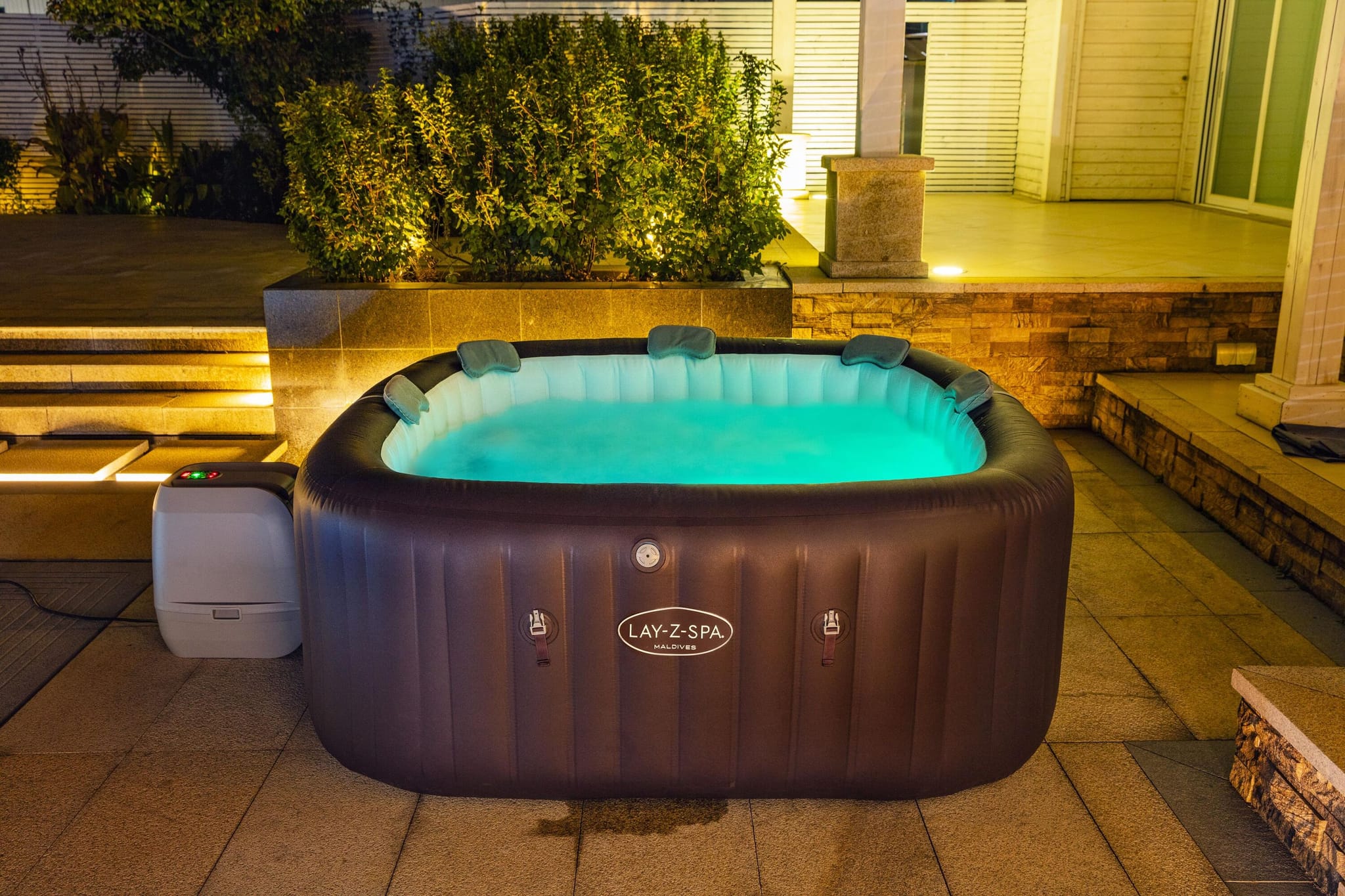 Opblaasbare bubbelbaden Lay-Z Spa Lay-Z-Spa Maldives HydroJet Pro opblaasbare spa 5-7 personen Bestway 8