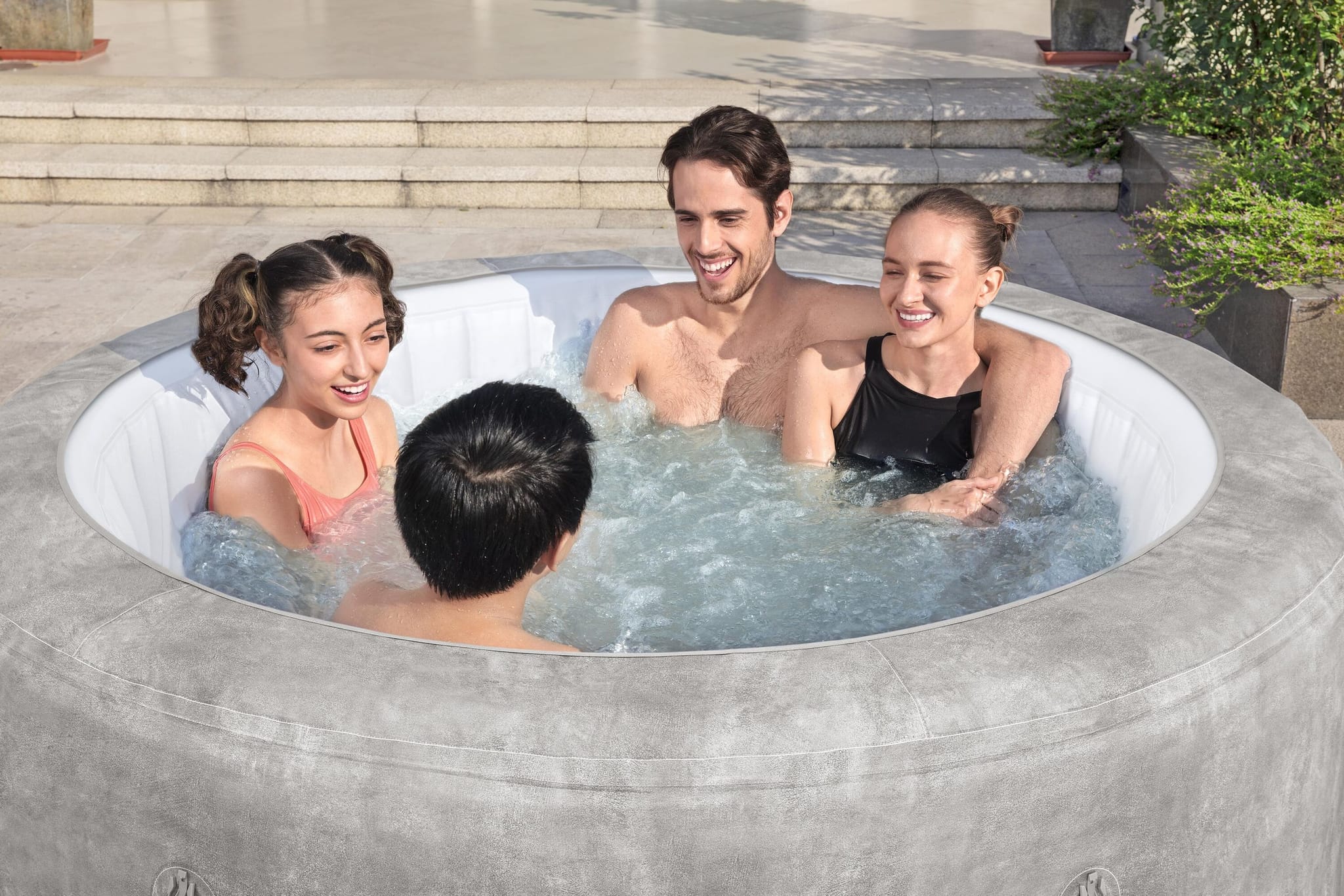 Opblaasbare bubbelbaden Lay-Z Spa Lay-Z-Spa Zurich AirJet opblaasbare spa 2-4 personen Bestway 4