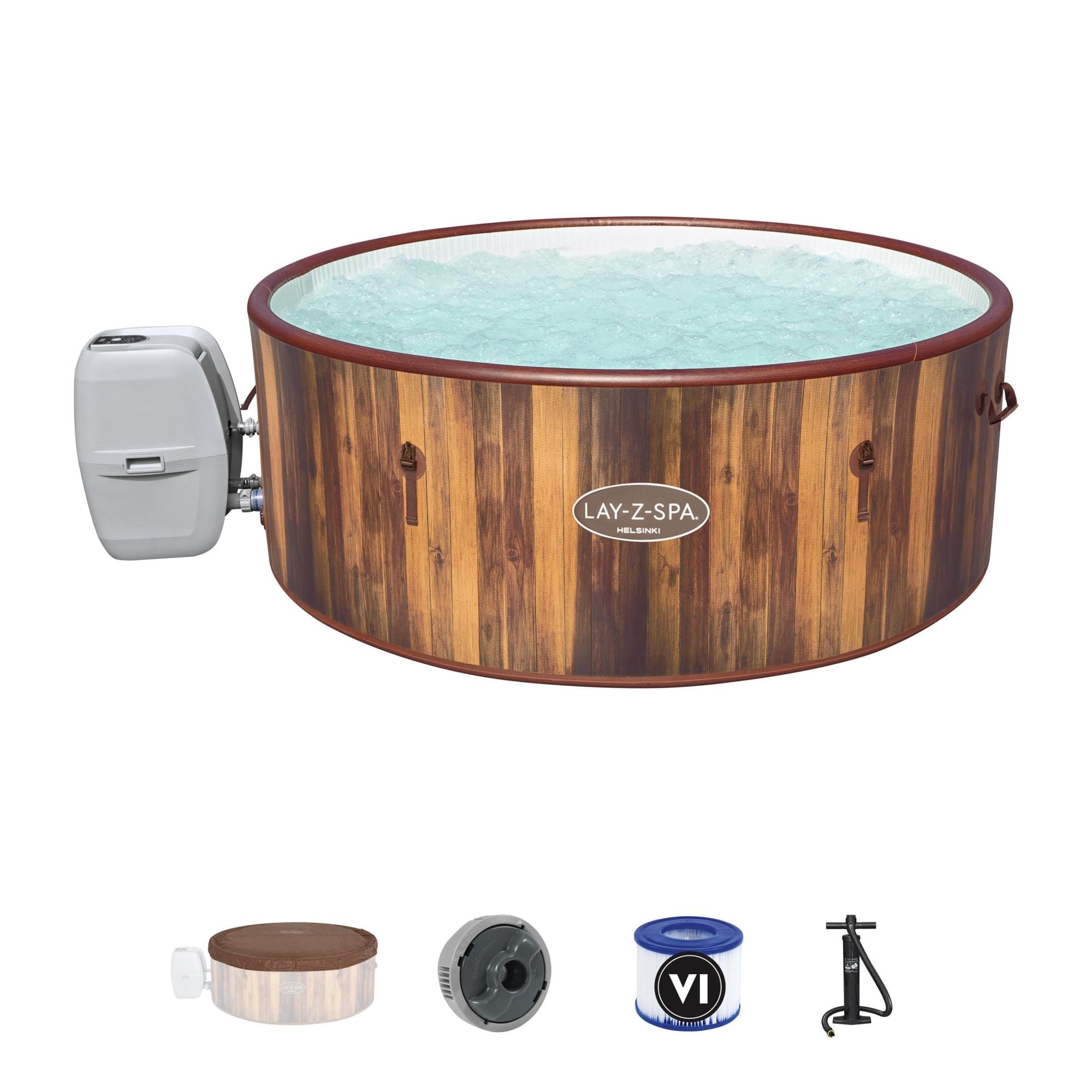 Opblaasbare bubbelbaden Lay-Z Spa Lay-Z-Spa Helsinki AirJet opblaasbare spa 5-7 personen Bestway 1