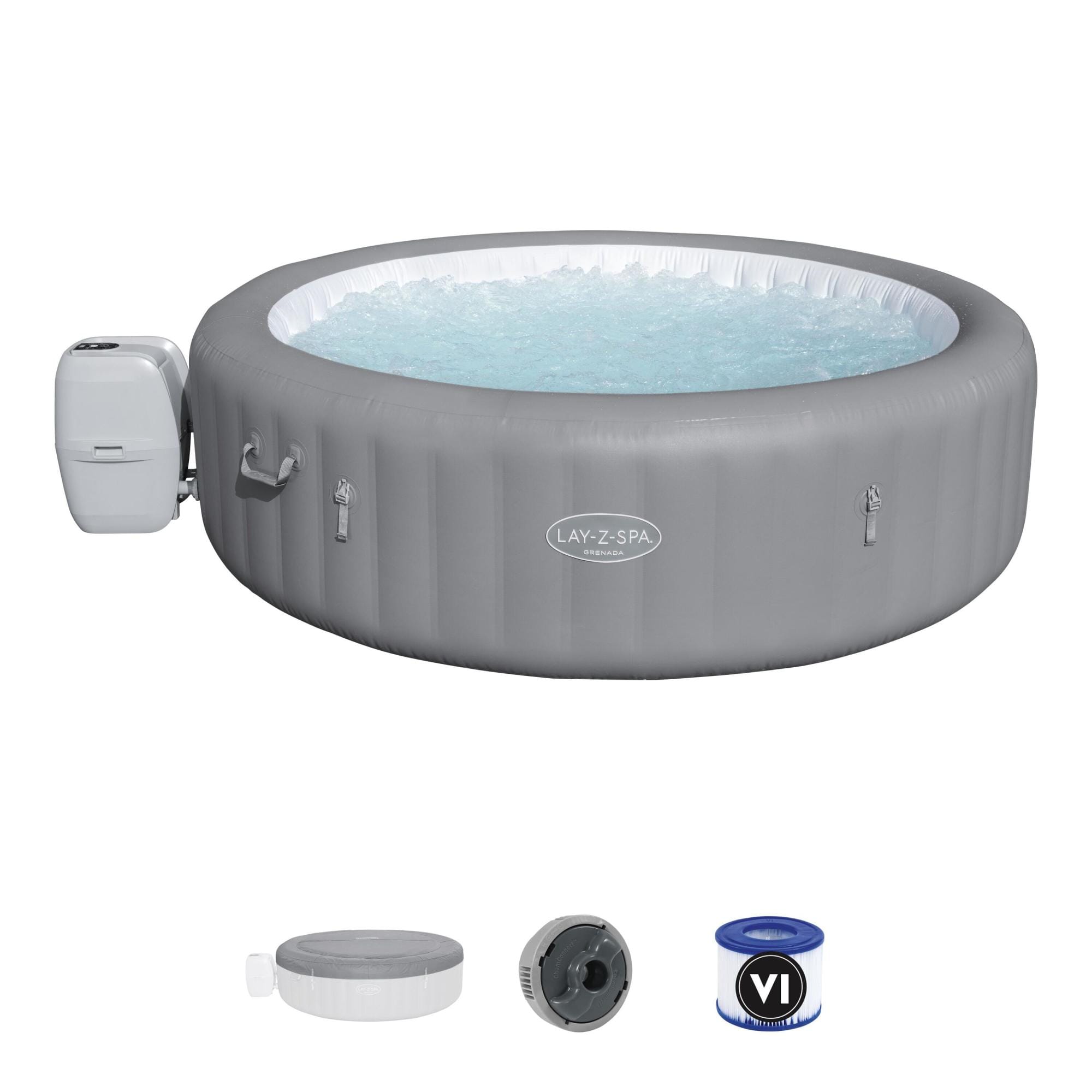 Opblaasbare bubbelbaden Lay-Z Spa Lay-Z-Spa Grenada AirJet opblaasbare spa 6-8 personen Bestway 1