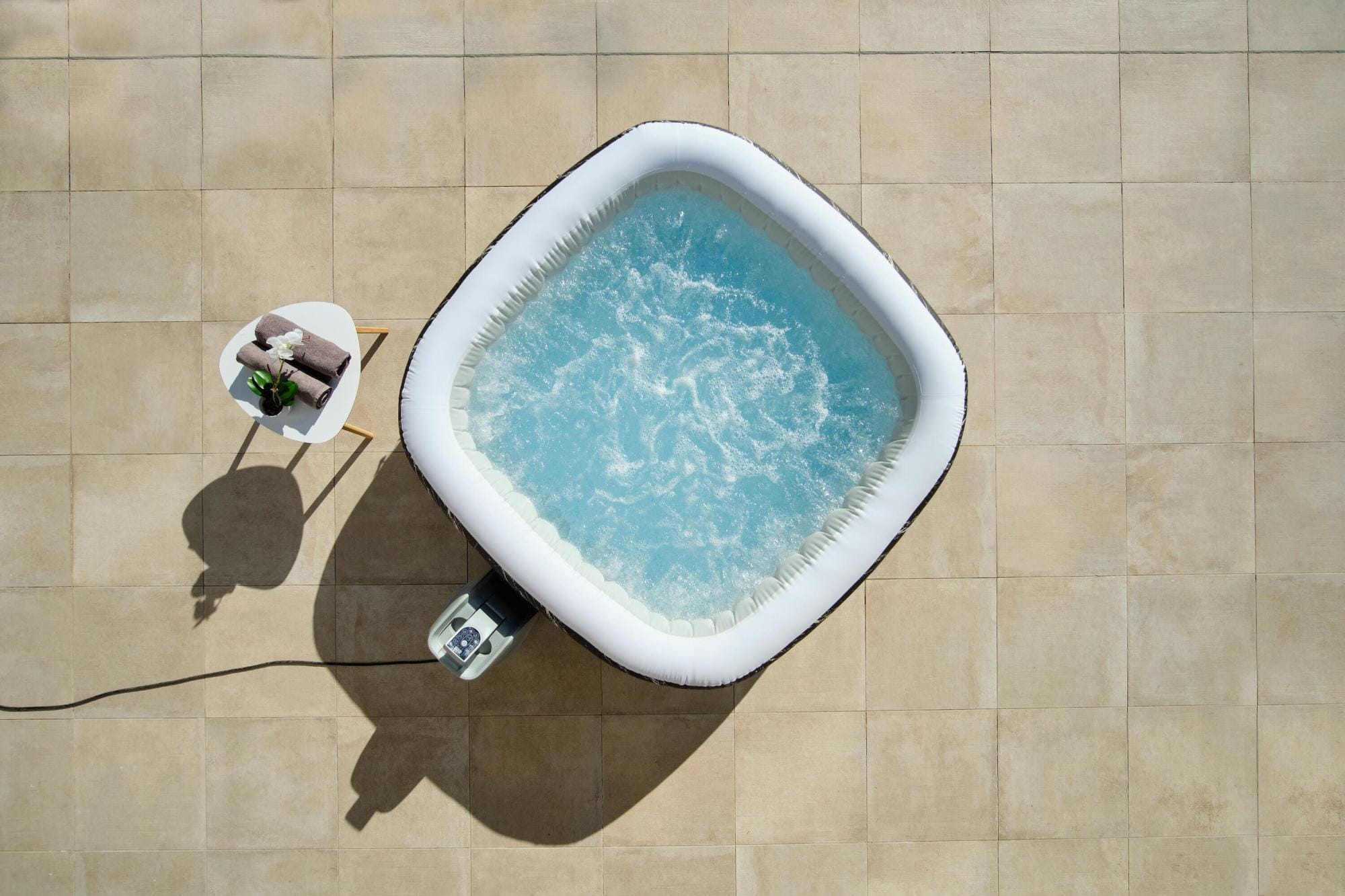 Opblaasbare bubbelbaden Lay-Z Spa Opblaasbaar Lay-Z-Spa Hawaii AirJet-bubbelbad met LED en app Bestway 7