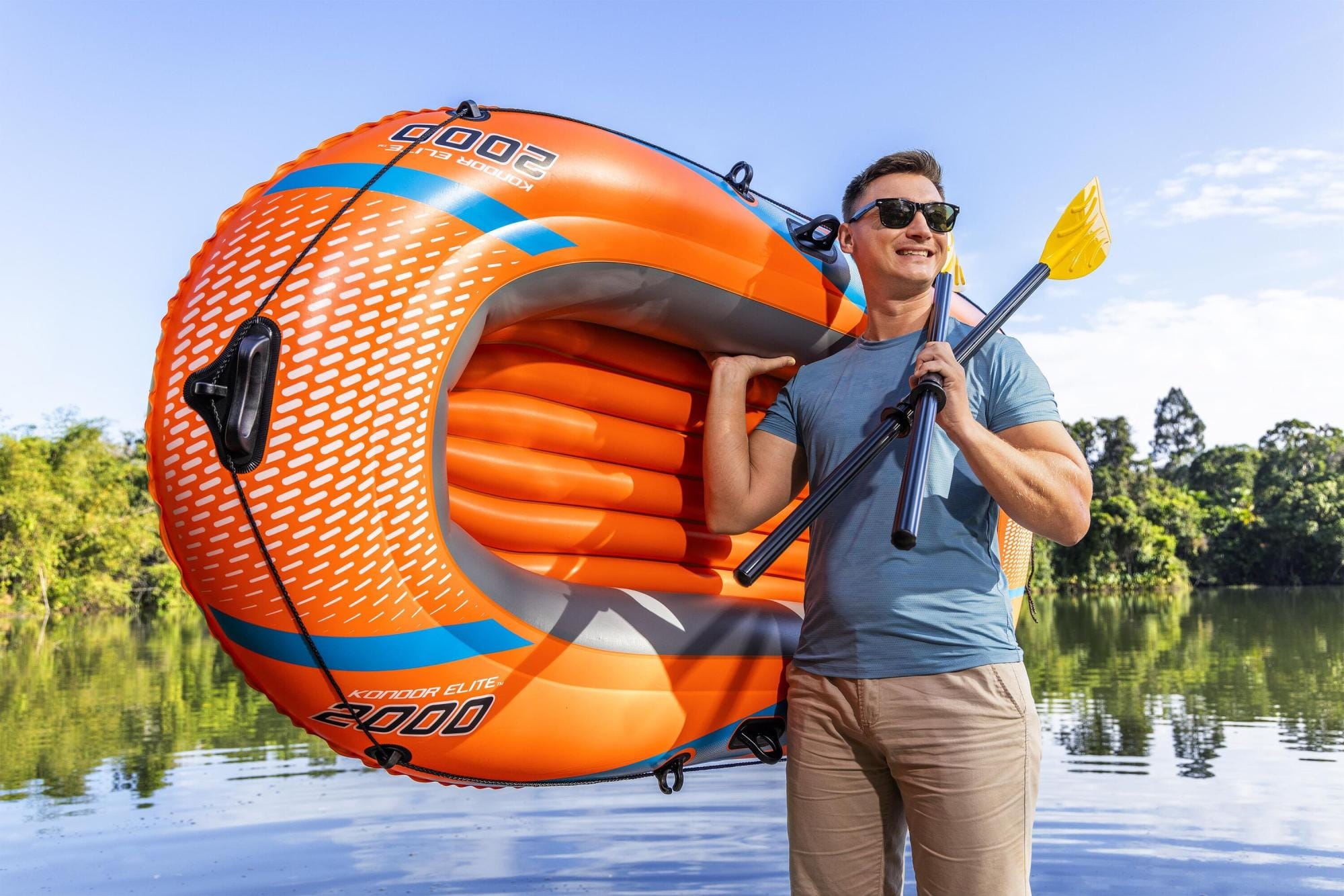 SUP en kajak Bestway Kondor Elite 2000 Opblaasbaar Raft Set 1,96 m x 1,06 m Bestway 6